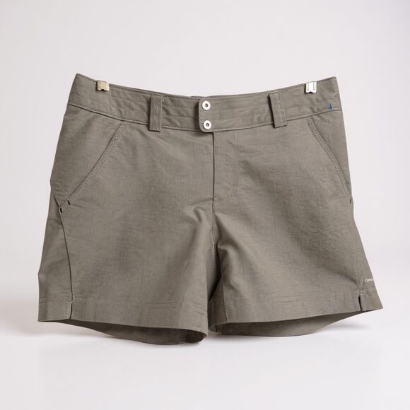 Columbia Women’s Titanium Shorts Charcoal Grey Size 16.5 Waist × 15″ Length - Picture 1 of 5